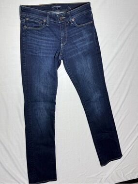 Lucky Brand Mid Rise Sweet Straight Jeans Size 2/26 Dark Wash Stretch Denim